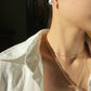 Pearl & Emerald Halo Earrings
