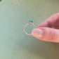 Natrual Emerald Tiara Contour Band