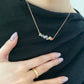 Rainbow Sapphire Tennis Necklace