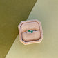 Twin Asscher Emerald Bypass Ring