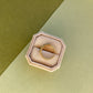 18K Asscher Emerald & Diamond Half Eternity Ring