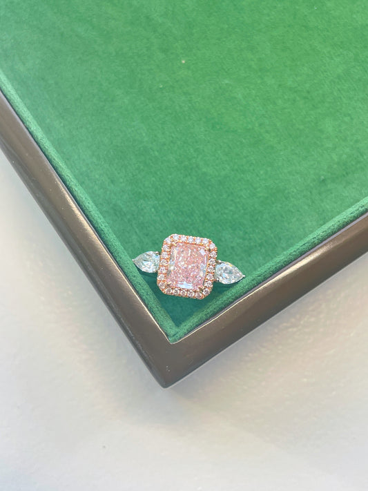 Fancy Pink Diamond Ring GIA Certified