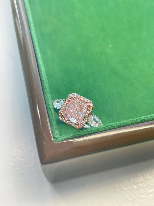 Fancy Pink Diamond Ring GIA Certified